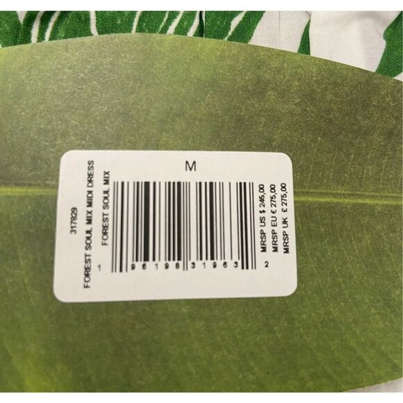 NWT FARM Rio “Forest Soul” Cotton Midi Dress Size: Medium - Picture 12 of 13